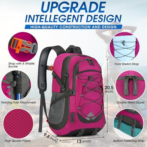 IGOLUMON Hiking Backpack 40L Lightweight Foldable Backpack for Men Women — view 4