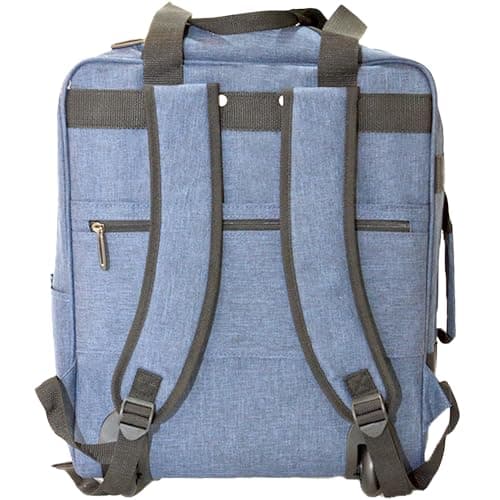 TR-E-002 EasyJet Cabin Bags 45x36x20cm Underseat Rucksack for Plane Hand Luggage Backpack EasyJet Bag 45x36x20cm Rolling Wheeled Travel Backpack with Adjustable Height Handle Travel Bag (Navy) — view 4
