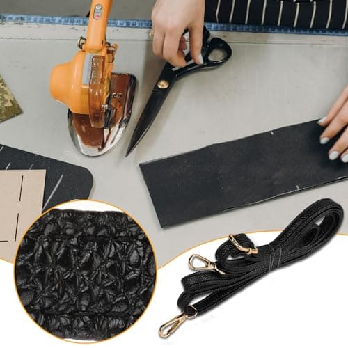 YBEATY Purse Strap Replacement Genuine Leather Strap Adjustable Crossbody Bag Strap Shoulder Extended Long Thin Black Handbags for Women Girl Handbags Purse Extender Chain Straps Crossbody — view 4