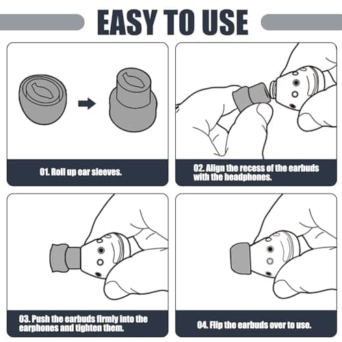 6 Pairs Replacement Ear Tips for Gal-axy Buds-Pro, Silicone Earbuds Cap — view 3