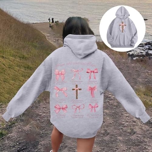 Hoodies For Women Word Graphic Sweatshirts Hoodie Sweatshirts Preppy Clothe — view 4