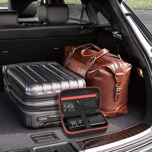 Air Compressor Storage Bag, Waterproof EVA Carrying Case, Portable Organizer for Car Tire Inflator Pump Accessories, Heavy-Duty Holder Box Camping, Road Trip, and Holiday Travel — view 2