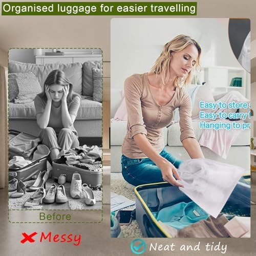 10Pcs Travel Shoe Bags Non-Woven Fabric Disposable Drawstring Shoe Covers for Sneaker Cross Trainer Tote Handbags Purses Running Shoes — view 5