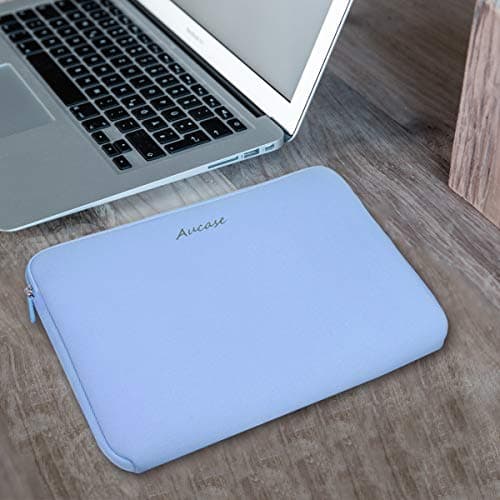 Aucase Laptop Case Sleeve 13.3 14 Inch, Thickest Lightest Water Resistant Neoprene Protective Laptop Bag for Men and Women, Compatible with MacBook 15.3''/ Air 15'' M3 M2, Chromebook — view 5