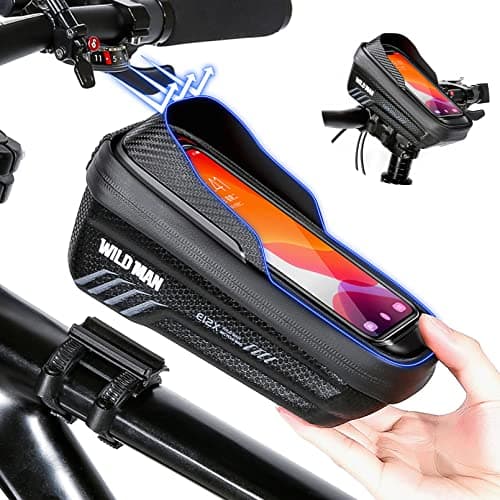 Quick Release Bike Frame Bag, Protable Bike Phone Bag with Touchscreen