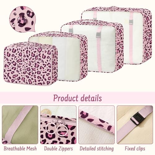 MOFELON 8PCS Packing Cubes for Suitcase, Travel Luggage Organisers for Backpack, Waterproof Suitcase Organiser Bags, Travel Essentials Accessories — view 5