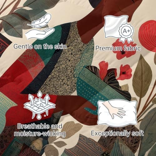 Bohemian Portrait 10.5 Tog Coverless Duvet King 220 x 240cm Comforter — view 5
