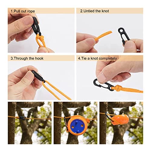 Retractable Washing Line, 8M Portable Retractable Travel Cloth Line, Laundry Rope, Camping Washing Anti Winding Line Clothes Airer Hanger For Travel Holiday Outdoor Indoor — view 4