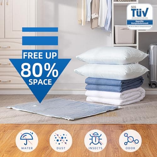TAILI Vacuum Storage Bags 8 Pack Extra Large, 100 x 80 CM, Space Saver — view 2