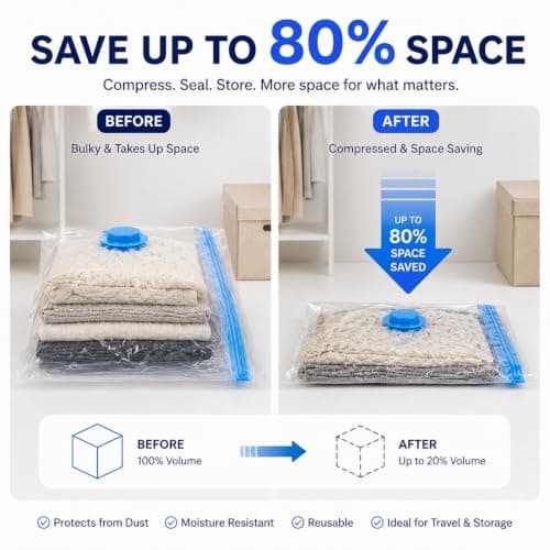 MAR Medium Vacuum Storage Bag – 50x70cm Space Saver for Clothes & Bedding — view 5