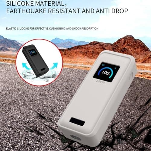 Silicone Protective Case For Anker Prime-Power Bank (26,250MAh / 300W) 3-Port Portable Charger, Full-Body Protective Cover, Shockproof/Dustproof/Scratch Resistant/Anti Slip Guard Shell(Black) — view 5