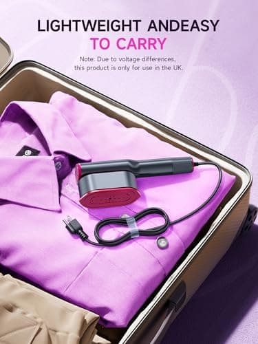 DRFLASH 2-in-1 Portable Steamer & Iron for Clothes,Handheld Garment Steamer — view 6