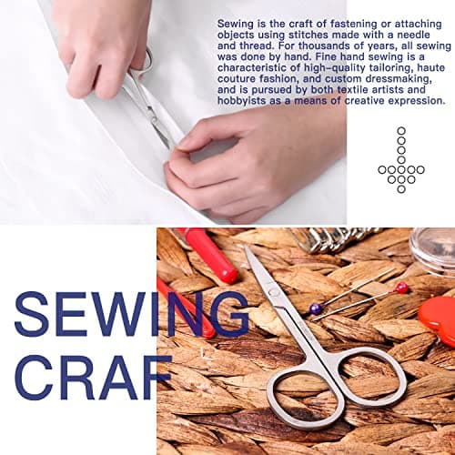 JUNING Travel Sewing Kit Portable Sewing Supplies Accessories for Adults, Beginner, Home, Emergency, Including Needle and Thread kit, Scissors,Tape Measure, Seam Ripper (B-Nomal) — view 4
