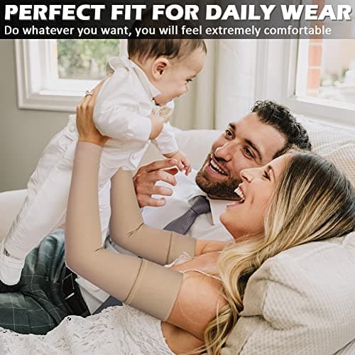 Ailaka 20-30 mmHg Compression Arm Sleeve for Men Women, Graduated Support — view 4