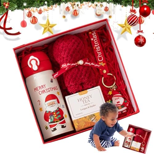 Christmas Travel Mug Gift Set, Christmas Gift Set Thermal Mug | Insulated Mug Set - Padded Sock, Sturdy and Safe Favors for Christmas, Birthday, New Year — view 6