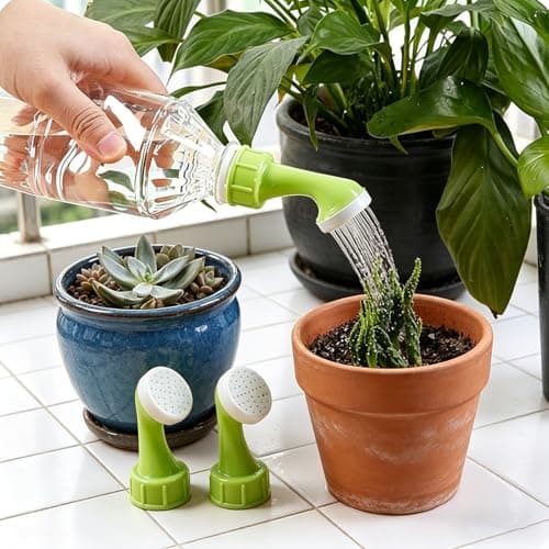 8 Pack Watering Tops for Plastic Bottles Mini Hand Bottle Top Waterers Portable Watering Sprinkler HeadsSeedling Watering and Succulent Care, Leak-Proof DIY Garden Irrigation Tool — view 6