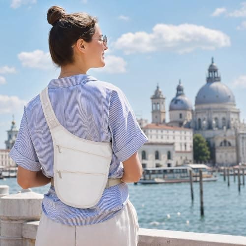 Travel Anti Theft Waist Pack U Shaped Polyester Crossbody Bag — view 6