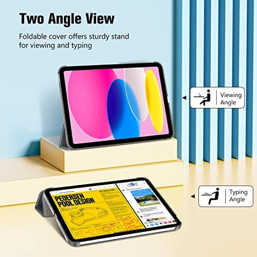 ProCase for iPad (A16) 11th/10th Generation Case 11/10.9 Inch, Grey — view 4