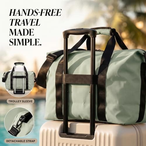 LUGG Vacay 3-Piece Travel Set – 55x35x23cm Hard Shell Cabin Suitcase, Travel Duffle Bag & Toiletry Bag, ABS Luggage with TSA Lock, 360° Spinner Wheels, Waterproof Holdall for Airline & Weekend Travel — view 2