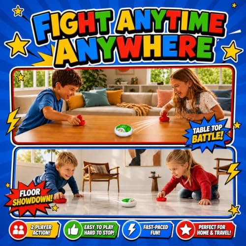 Glückpa Super Bro Tabletop Air Hockey Game with Hover Puck and 2 Paddles — view 3