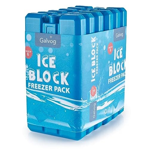 Ice Packs/Freezer Blocks 200mlx6 for Cool Boxes/Lunch Bags Air Cooler