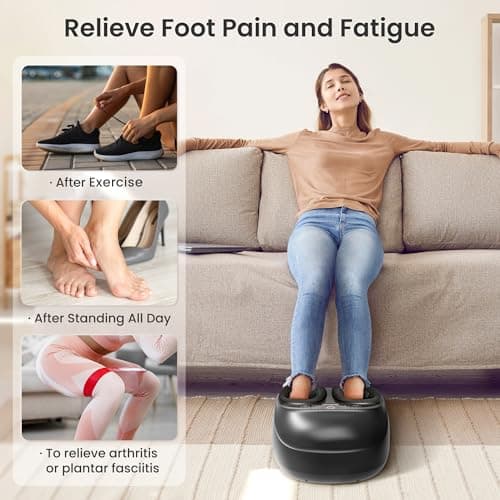 COMFIER Shiatsu Foot Massager with Heat Compression Vibration Home Use — view 2