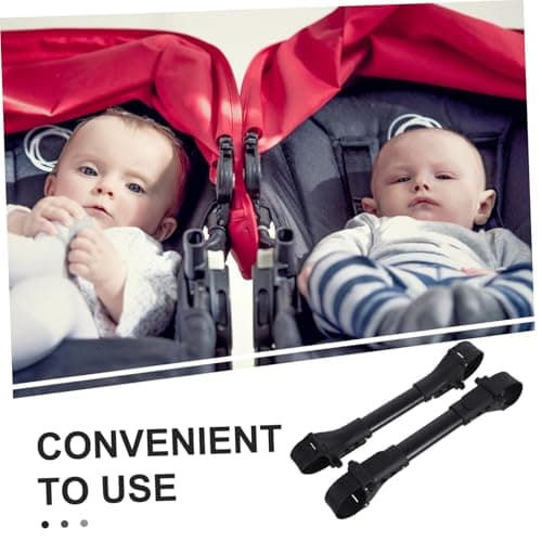 Stroller Twin Aluminium for Black Connector 2pcs Baby Prams — view 3