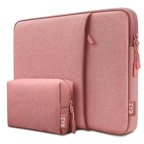 ZYB 16 Inch Laptop Sleeve Case,Shockproof Waterproof Notebook Case 16 Inch for 2021-2026 MacBook Pro 16 M5 M4 M3 M2 M1,16" Laptop Lenovo ThinkBook/IdeaPad HP Dell ASUS Acer Chromebook etc-Pink