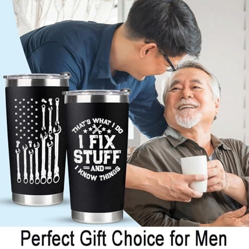Birthday Gifts for Men, Stainless Steel Travel Tumbler, Funny Gifts Socks — view 6