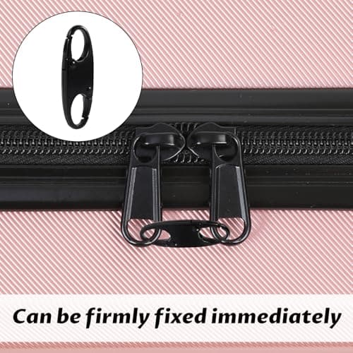 Anti Theft Zipper Locks for Backpacks 20pcs Zipper Clip Theft Deterrent Dual Opening S-Hook Zippers Pull Locks for Backpacks, Camping, Fishing, Traveling, Outdoor Sports (Black) — view 5