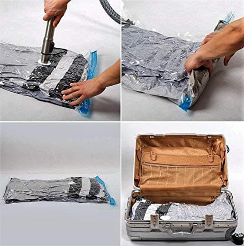 Spacee - Premium Vacuum Storage Bags - Large - Multi Space Saver Bags - Pack of 5 - 80% More Compression Than other Bags - FREE Travel Hand-Pump Included - (60cm x 80cm) — view 4