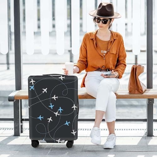Elastic Travel Luggage Cover, Suitcase Covers for 18-32 Inch, Luggage Protector Suitcase Cover, Washable Trolley Case Covers, Dustproof and Scratchproof (XL(29-32 inches)) — view 6