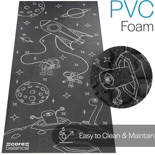 Core Balance Kids Yoga Mat, 152cm x 60cm, Space Pattern — view 6