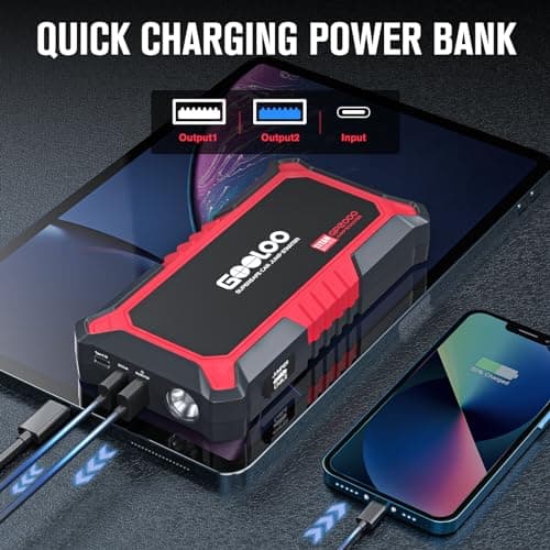 GOOLOO GP2000 2000A Jump Starter – Safely Start 8.0L Gas/6.0L Diesel — view 4