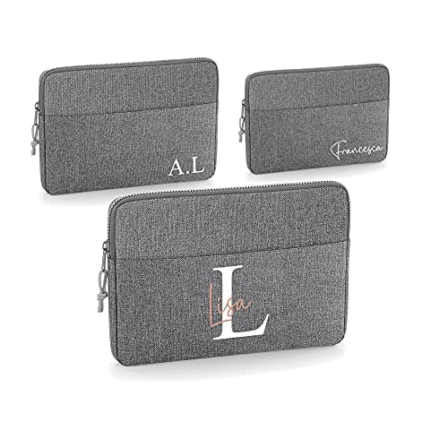 Personalised Laptop Case 15.6" with Name or Initials, Custom Laptop Sleeve 15 Inch