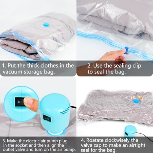 Vacuum Storage Bags 10Pcs with Electric Pump| 2XL+2L+2M+4S Space Saver Bags — view 5