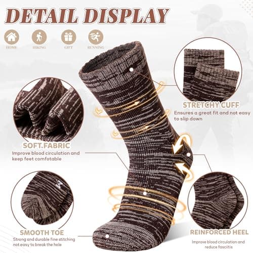 SeeyAN Winter Thermal Socks For Women Men Warm Ski Heated Insulted Socks — view 6