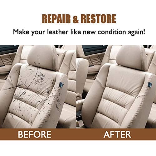 Vinyl Repair Kit,Black/White Leather and Vinyl Repair Kit, Leather Repair Kit, Furniture Repair Kit, Leather Scratch Repair for Refurbishing for Upholstery, Jacket,Couch, Boat, Car Seats (White) — view 5