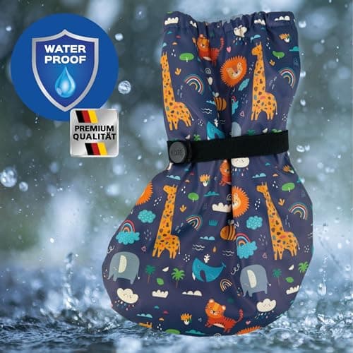 HECKBO Baby rain Booties rain Shoe Covers 3-18 Months - Jungle - Waterproof Fleece Lining Overshoes Crawling Shoes — view 4