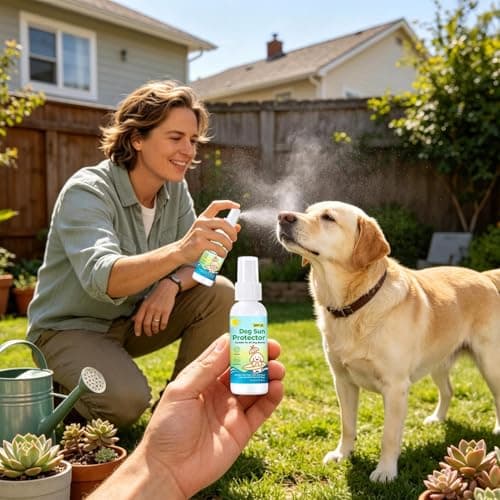 Dog Sunscreen Spray, Spf 25 Protection, Uv Shield with Defense, Body Lotion with Care, Pet Supply 50ml, Outdoor Travel for Beach Hiking Park Backyard Road Trip Vacation Use — view 3