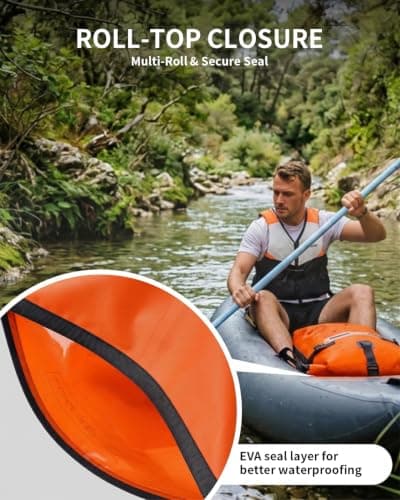 ECOHUB 30L Ultra-Light TPU Dry Bag Waterproof Backpack for Kayaking — view 3
