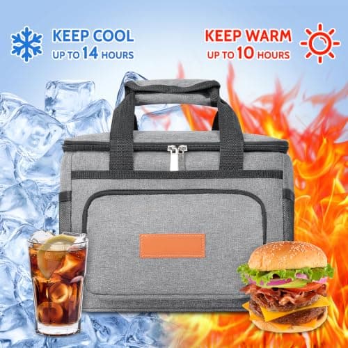 15L Insulated Lunch Bag Foldable Waterproof Cooler Bag 14-Hour Insulation — view 3