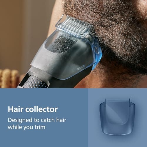 Philips Beard Trimmer 5000 Series - Self-Sharpening Metal Blades, 40 Lock-in Settings, BeardSense Technology, Hair Collector, 100% Waterproof, Travel Pouch, Model BT5765/15 — view 5