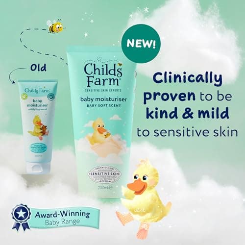 Childs Farm Baby Moisturiser, Baby Soft Scent | Moisturising & Hydrating | Suitable for Newborns with Dry, Sensitive Skin, 200ml — view 2