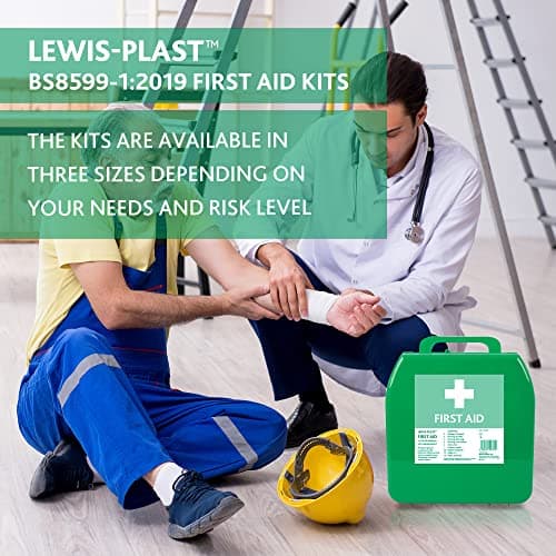 Lewis-Plast Small Premium BS8599-1 Compliant (Low Risk High Risk) First Aid Kit - First Aid Kit For Injuries — view 5