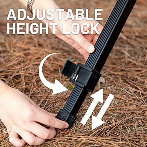 TIMBER RIDGE Roll up Camping Table That Fold up Height Adjustable 108x71cm — view 4