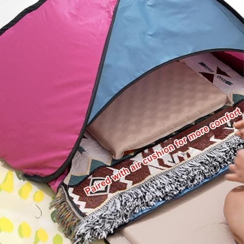 Beach Shelter Tent - Portable Beach Sun Shade Tent, UV Protection, Lightweight, Baby Sun ShadeTent, Instant Outdoor BeachTent, Portable & Easy Set Up, ForBeach, Camping, Picnic, 59x78x49cm — view 3