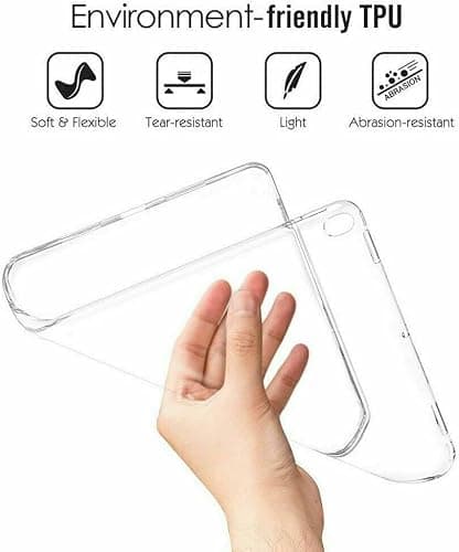 Clear Soft Silicone Gel Case For iPad Mini, Mini 4 & 5 (7.9 inches) Back Cover, Transparent Lightweight Shockproof 7.9” Slim TPU Bumper Case — view 4