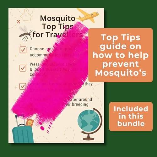 Mosquito Repellent Bracelet Bundle with Insect Repellent Spray and Bite and Sting Relief + Travel Guide - Long Lasting and Fast Protection for Travel, Camping and Outdoors — view 6