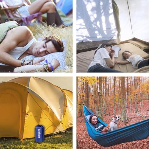 tuphen Travel & Camping Memory Foam Pillow - Cooling Compressible Camping Pillow for Sleeping Compact Firm Supportive Small Pillow for Adults Kids Outdoor Backpacking Hiking Essential with Storage Bag — view 5